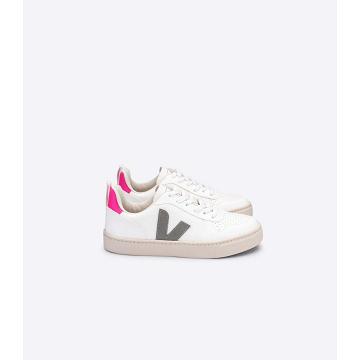 Veja V-10 CWL Sneakers Kinderen White/Grey/Purple | NL 848VRW